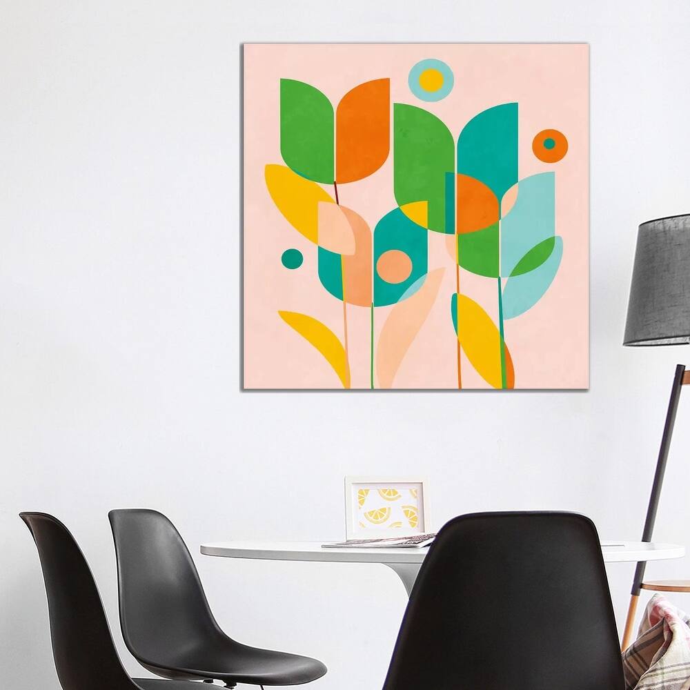 iCanvas "Circles Shapes Tulips" by Ana Rut Bre© Canvas Print