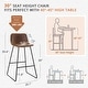 preview thumbnail 20 of 49, LUE BONA Modern Faux Leather Metal Frame Counter Height Bar Stools (Set of 4)
