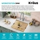 preview thumbnail 93 of 162, KRAUS Kore Workstation Undermount Stainless Steel Kitchen Sink