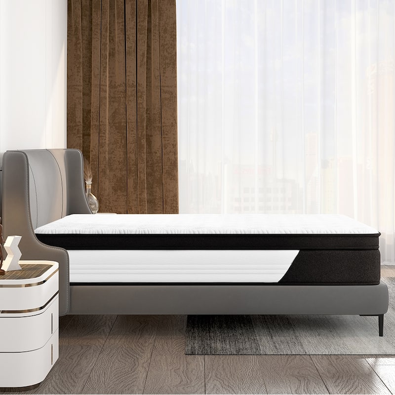 10 inch Gel Memory Foam&Pocketed Springs Hybrid Mattress in a Box