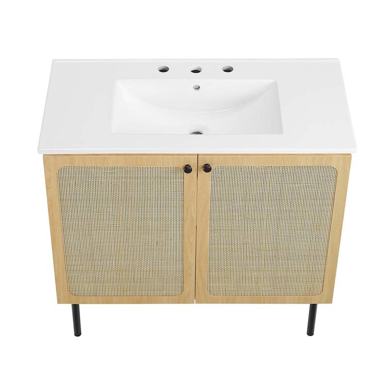 Chaucer 18"/24"/30"/36"/48"Single Basin/48" White Basin Bathroom Vanity