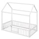 preview thumbnail 4 of 34, Merax Wood House Bed with Fence and Door