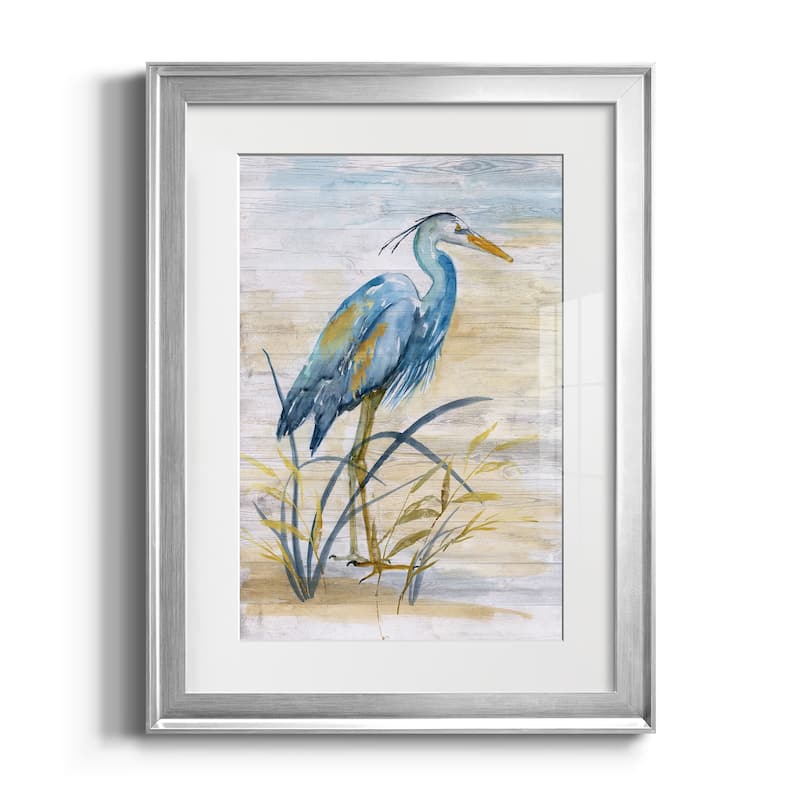 Blue Heron I Premium Framed Print - Ready to Hang - Silver - 18X24