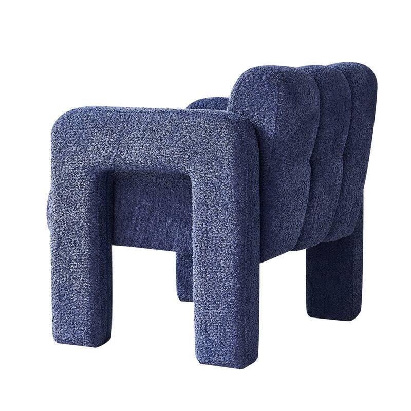 31.10" Wide Boucle Upholstered Accent Chair, Modern Comfy Single Lounge Armchair for Living Room, Bedroom, Apartment