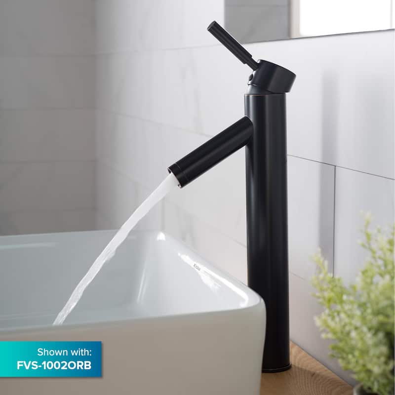 Kraus Elavo 19 inch Rectangle Porcelain Ceramic Vessel Bathroom Sink