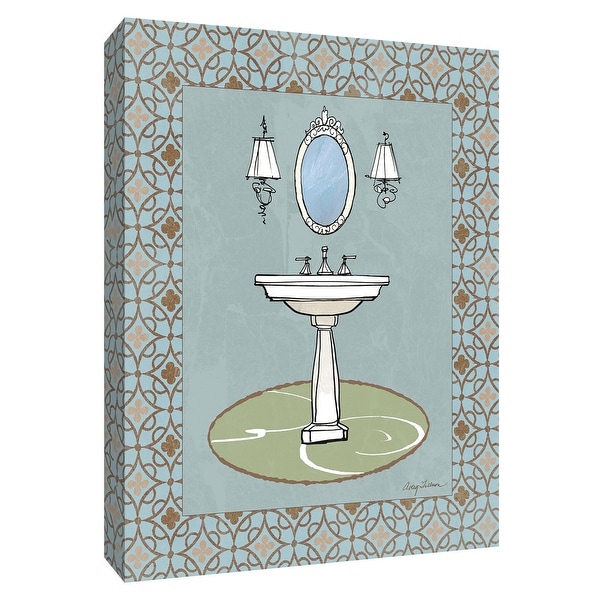 PTM Images 9-154746 PTM Canvas Collection 10" x 8" - "Chandelier Bath II" Giclee Faucets Art Print on Canvas