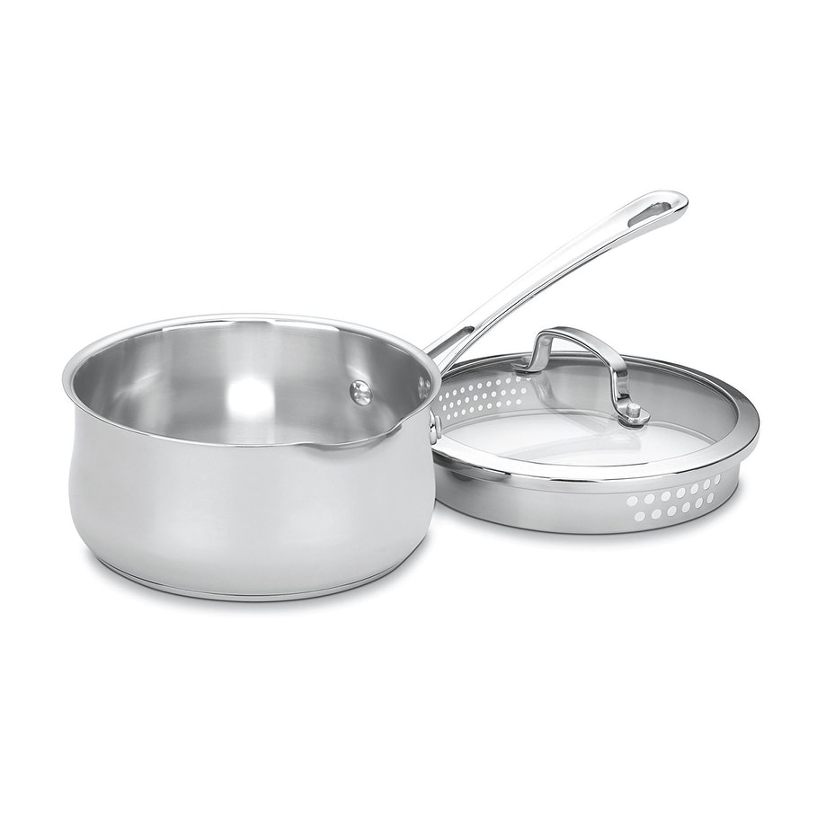 Cuisinart Chefs Classic Stainless 3 Qt. Cook and Pour Saucepan w/Cover 