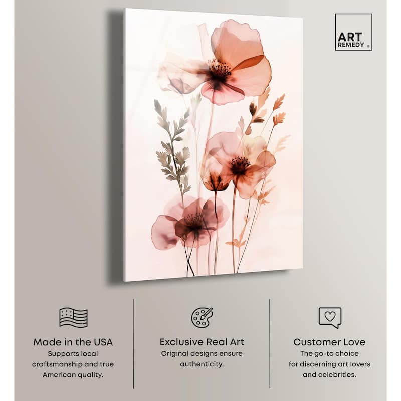 Petal Dye II Acrylic by Art Remedy, Ready to Hang