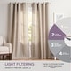 preview thumbnail 12 of 55, EXCLUSIVE HOME Loha Linen Grommet Top Curtain Panel Pair