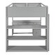 preview thumbnail 6 of 20, Multifunctional Design Loft Bed with Built-in Desk, Drawers and Shelves, Efficient space, Full Size