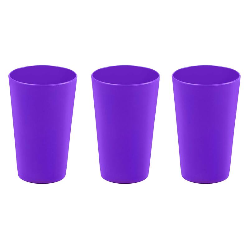 Break-Resistant Plastic Cups 10oz, Reusable Design