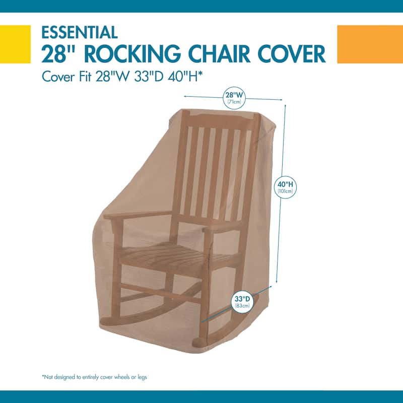 Duck Covers Essential Porch Rocker Cover  - 28"W x 33"D x 40"H