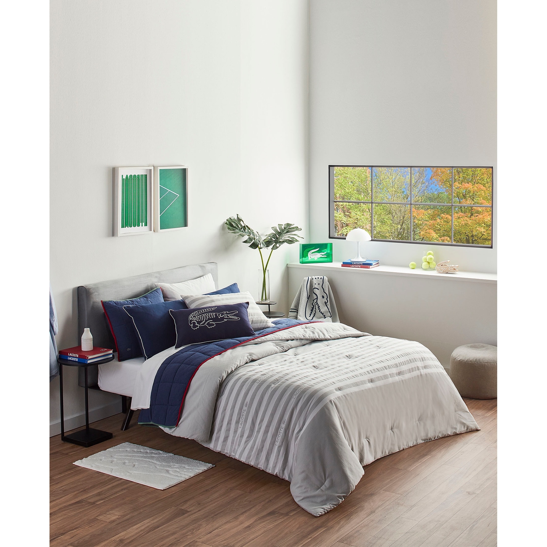 Lacoste Court Stripe Comforter Set