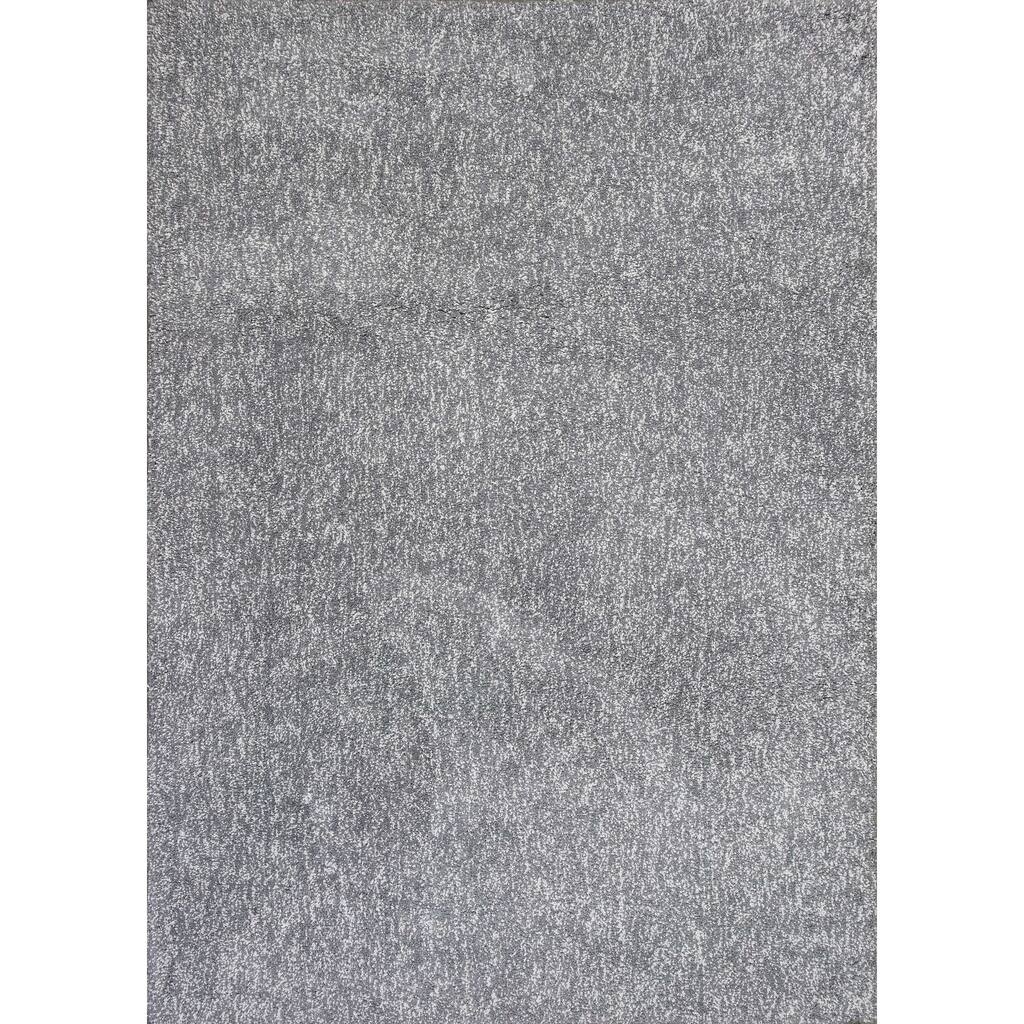 9' x 13' Polyester Grey Heather Area Rug - 3'6" Round
