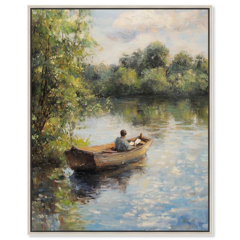 Lost in Thought Canvas by Art Remedy - Silver - 20" x 24"