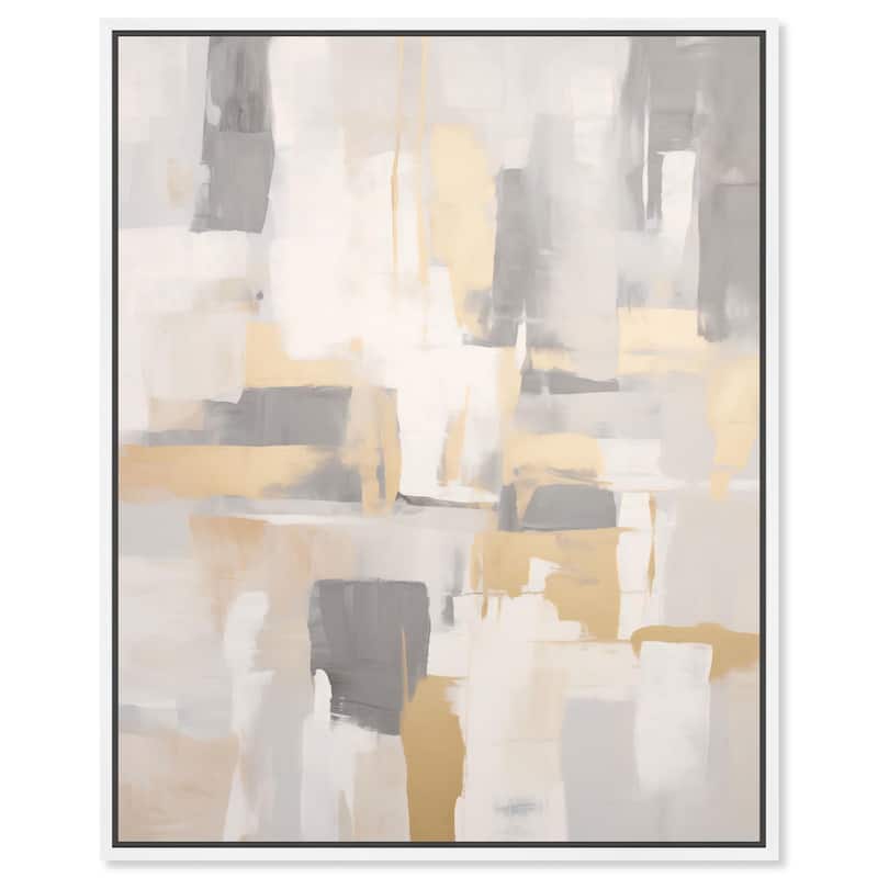 Soft Brilliance I Canvas by Art Remedy - White - 24" x 30"