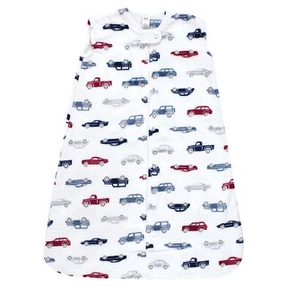 Hudson Baby Infant Boy Plush Sleeping Bag, Sack, Blanket, Blue Red Cars