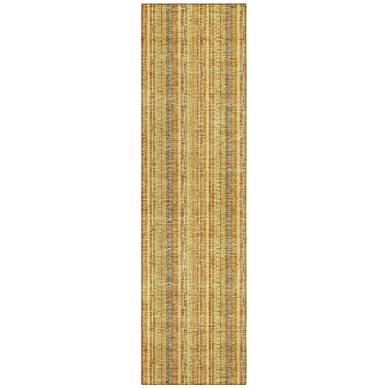 Machine Washable Indoor/ Outdoor Stripe Chantille Rug