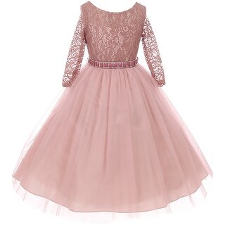 flower girl dress mauve