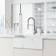 preview thumbnail 35 of 122, VIGO Edison 19" H Single Handle Pull-Down Sprayer Kitchen Faucet Set with Touchless Sensor