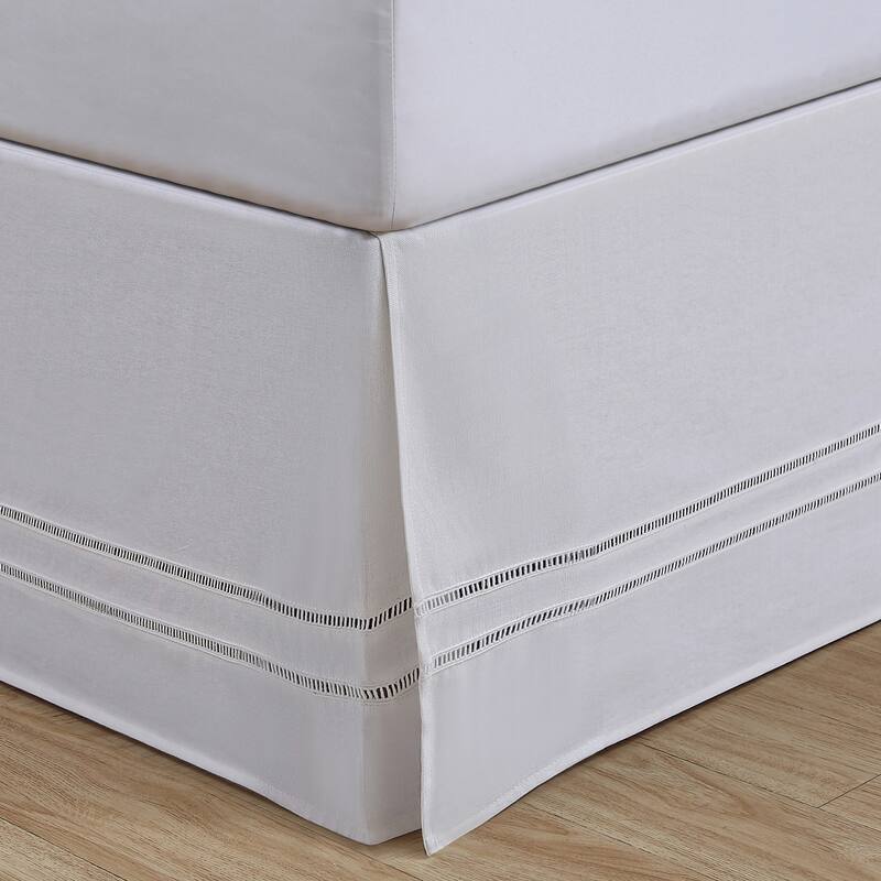 Linenweave Hemstitch 15 Inch Bed Skirt