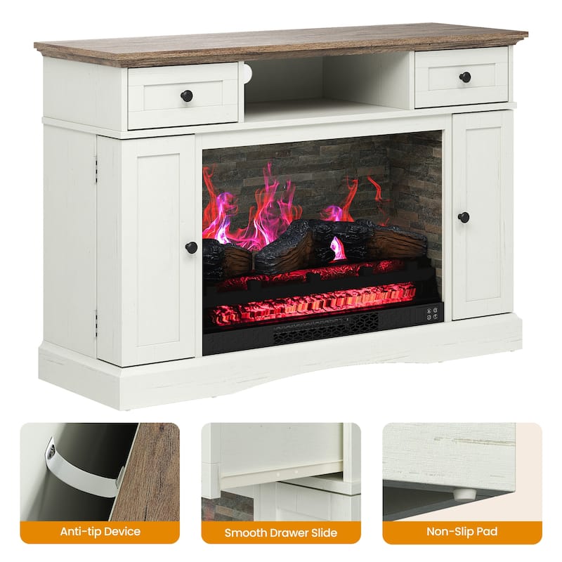 TV Stands with 28'' Fireplace