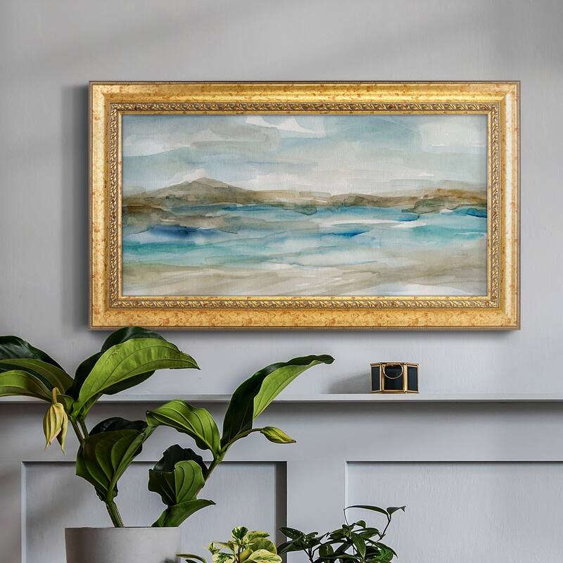 Peaceful Beach II Premium Framed Canvas- Ready to Hang