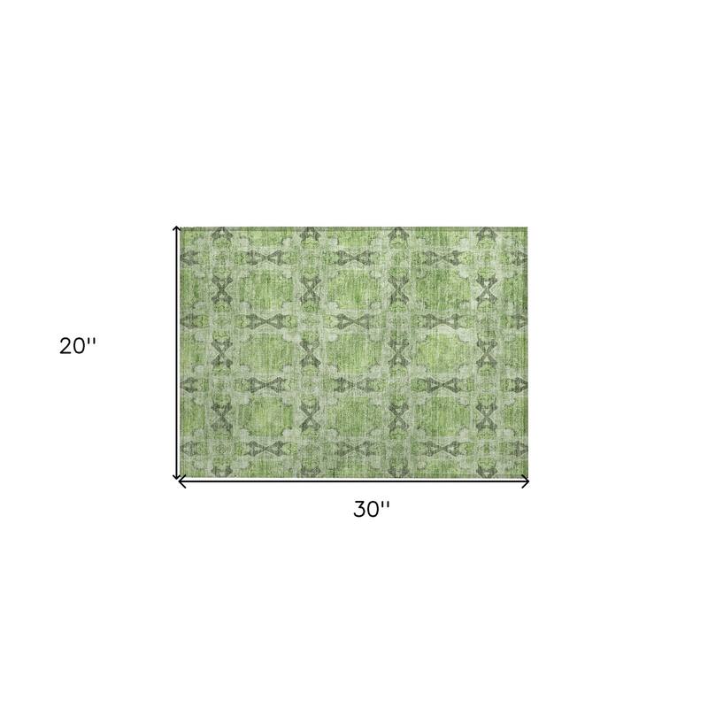 Alnaso Lush Floral Weather Resistant Timeless Fusion Outdoor Rug