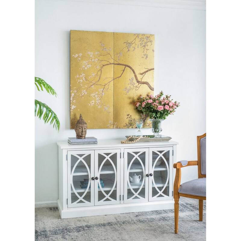 Metallic Cherry Blossom Panel Wall Arts - 21.25" x 47.25" - Set of 2