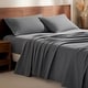 preview thumbnail 76 of 99, Bare Home Cotton Flannel Sheet Set - Velvety Soft Heavyweight California King - Grey
