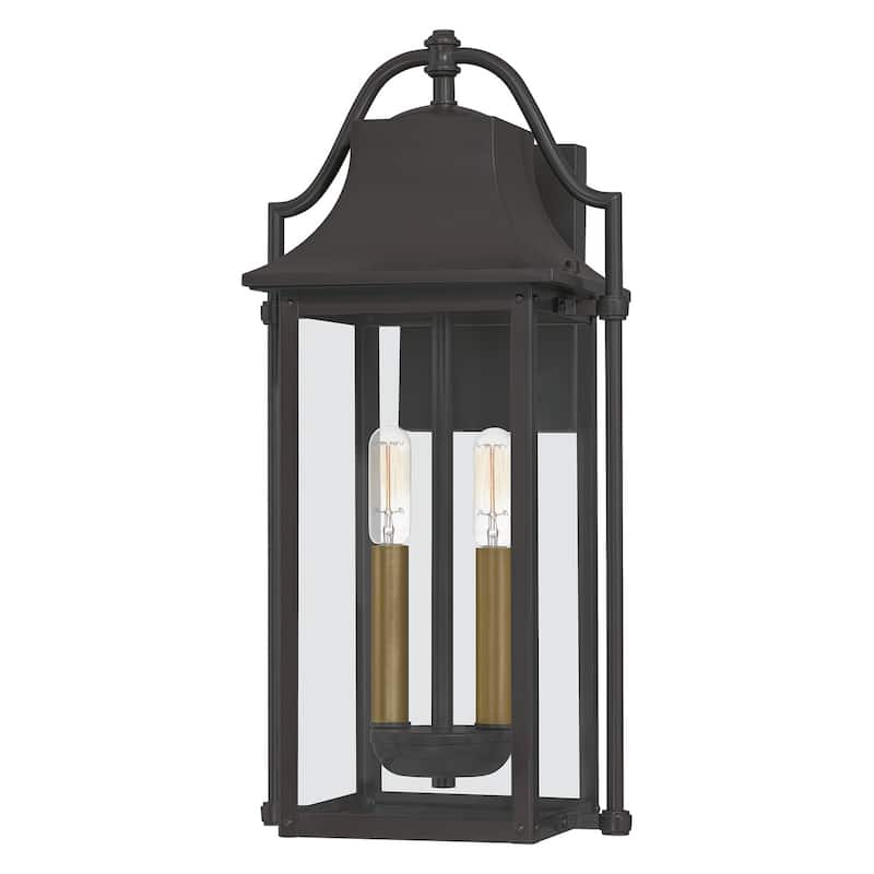 Manning 2-Light Outdoor Wall Mount in Western Bronze