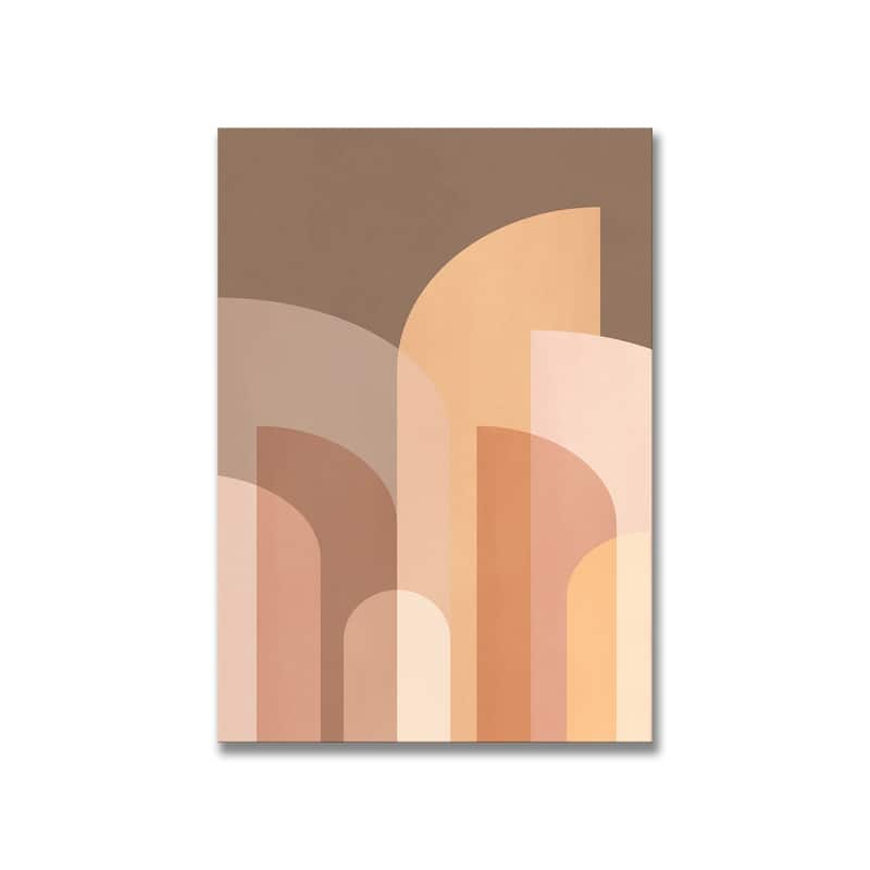"Retro Geometric II" Framed Print Wall Art by Kathrin Pienaar