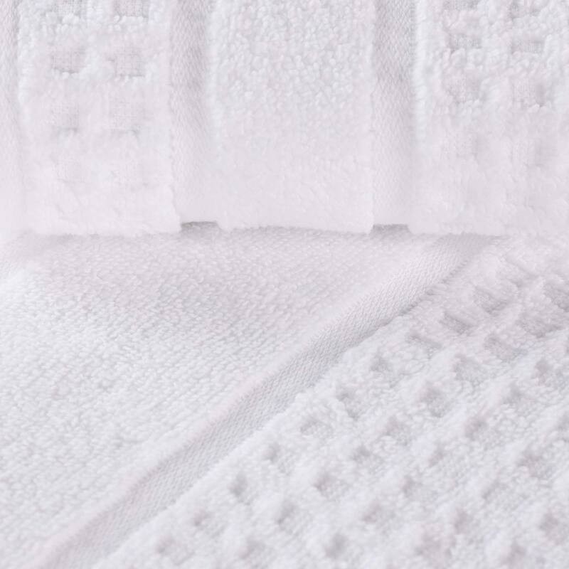 Superior Napa Zero Twist Cotton Soft Waffle Bath Towel Set of 3