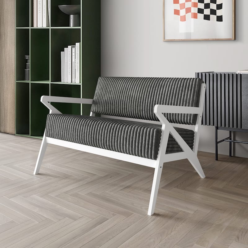 CraftPorch Chic Modern Velvet Upholstered Loveseat
