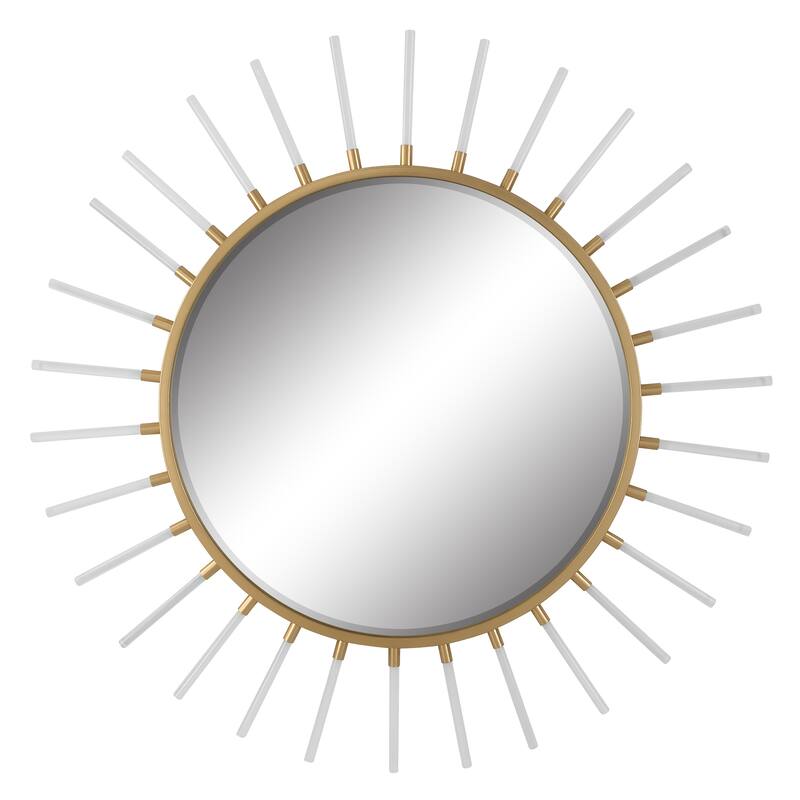 Uttermost Oracle Round Starburst Mirror - 55"W X 55"H X 2"D - White
