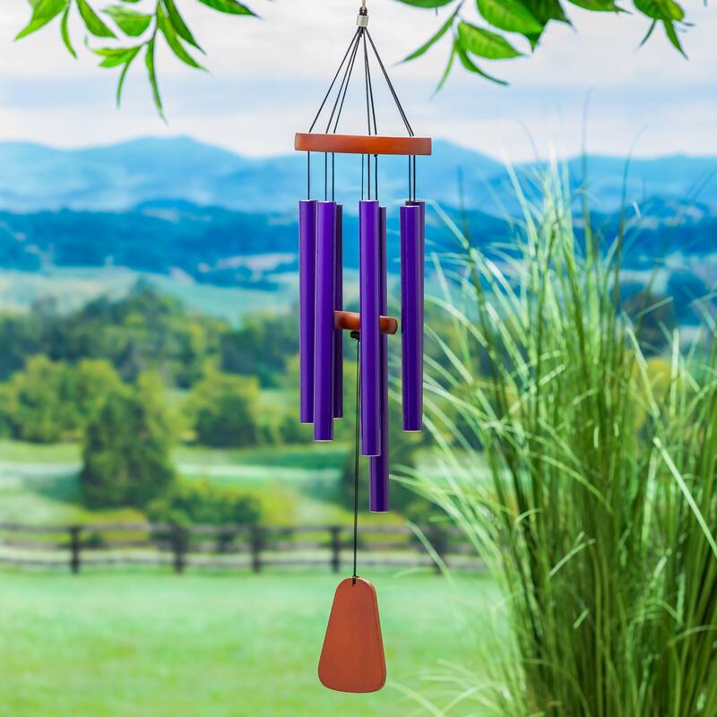 30" H Avria Hand Tuned Wind Chime, Somewhere over the Rainbow
