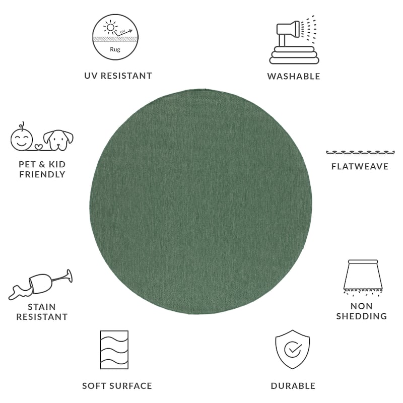 SAFAVIEH Courtyard Oivor Indoor/ Outdoor Waterproof Patio Backyard Rug