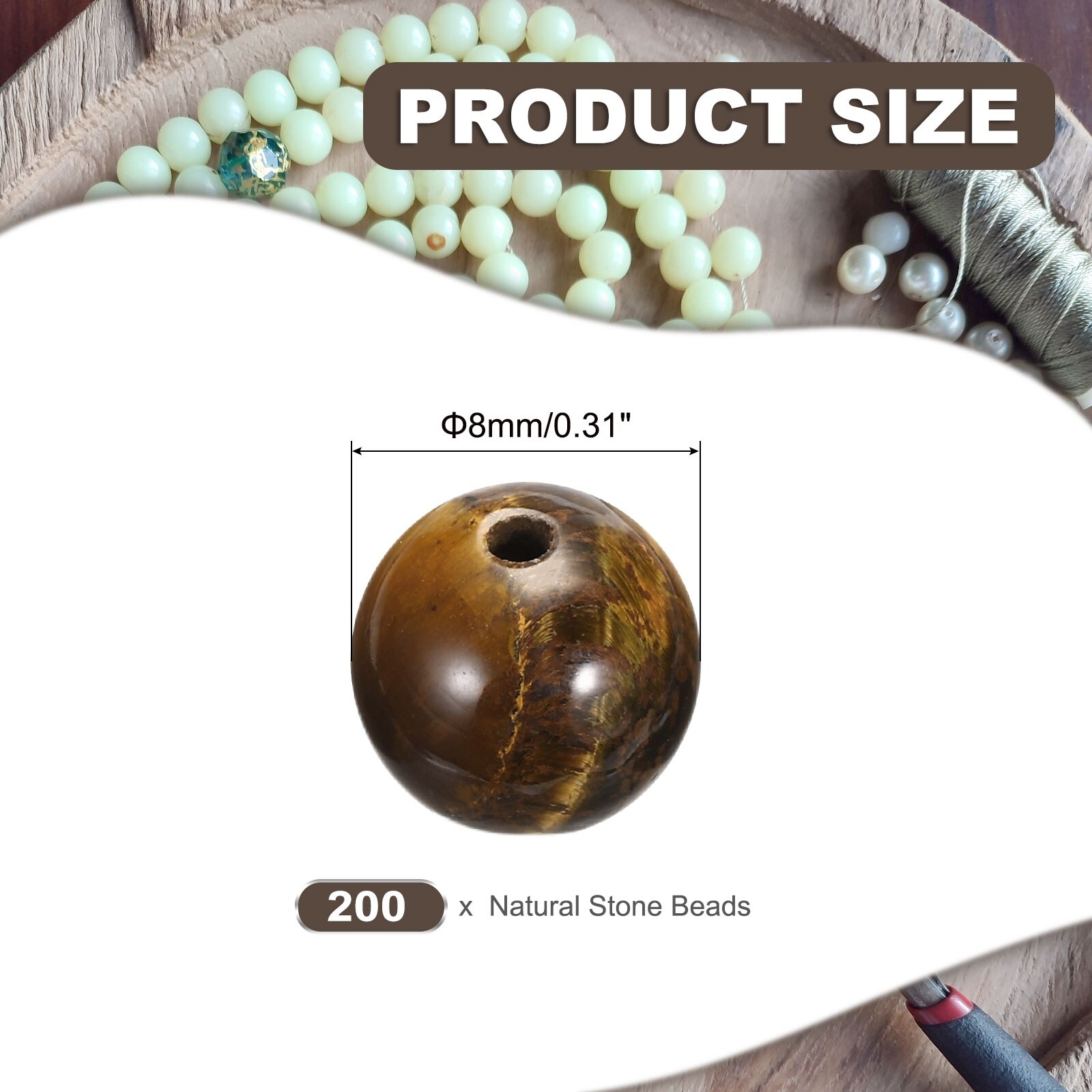 Natural Stone Beads Blue Tiger Eye Stone, Loose Gemstone Beads Spacer Beads