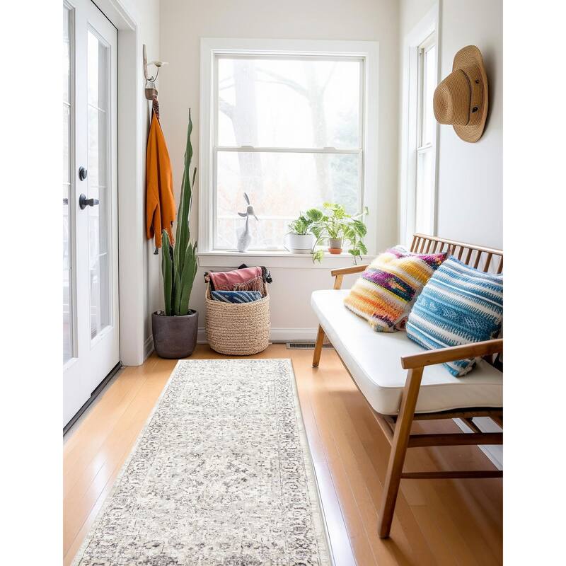 ECARPETGALLERY Machine Made Mira Grey Area Rug