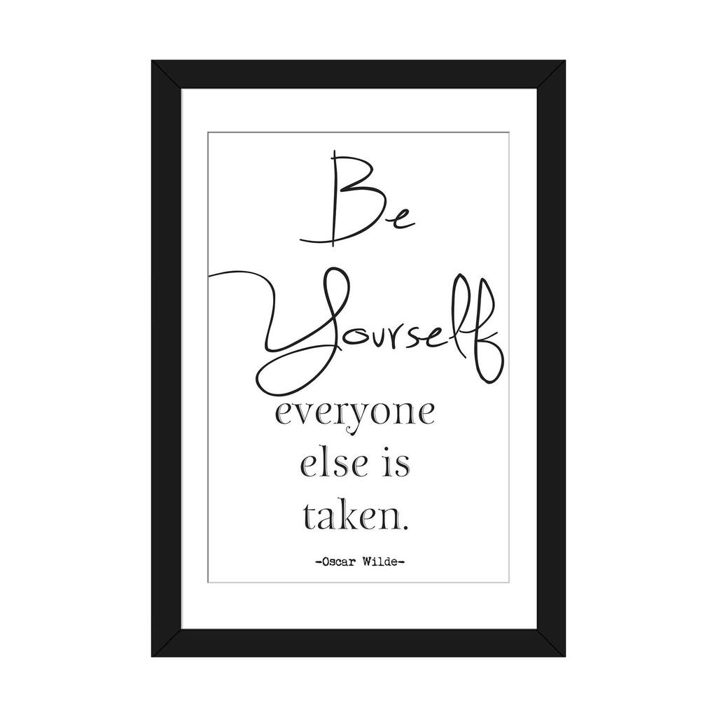 iCanvas "Be Yourself Inspirational" by Nordic Print Studio