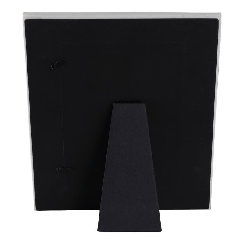 Resin Block Border Decorative Photo Frame - White