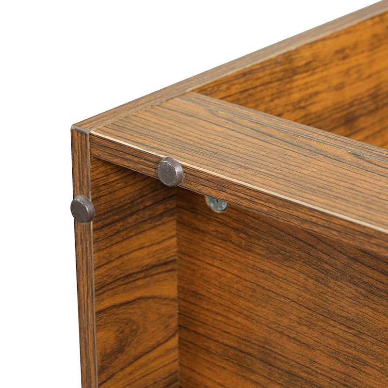 Modern 2-in-1 Cat Tree & Bookshelf - Wood Cat House with Litter Box Enclosure, Display Case & Storage