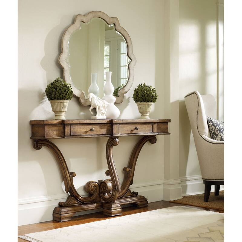 Hooker Furniture 60 Inch Long Poplar Wood Console Table from the