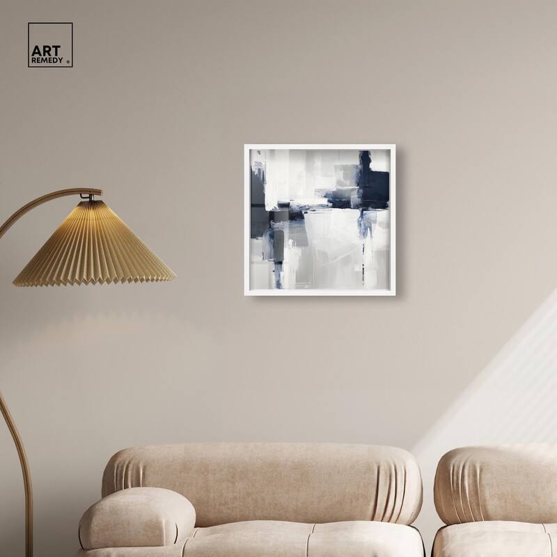 Porcelain Blue on White II Shadowbox by Art Remedy