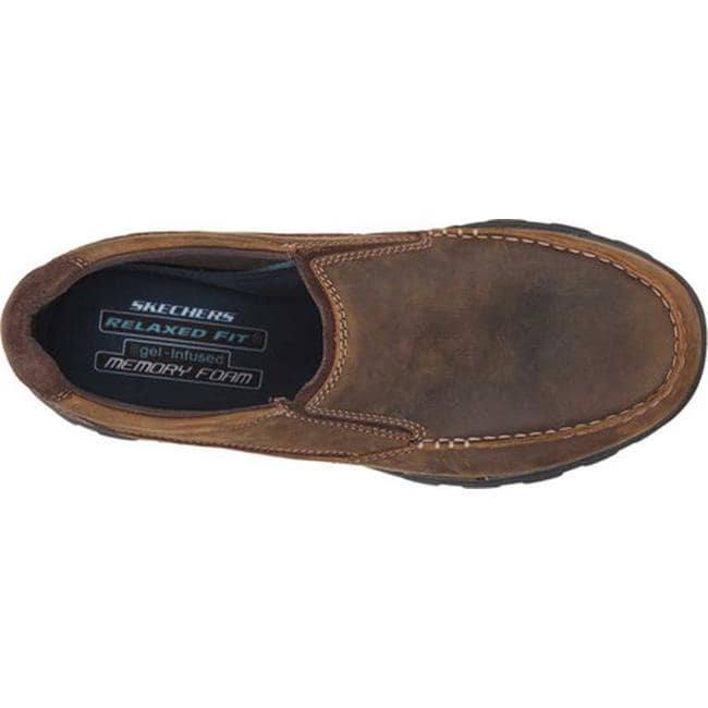 men's skechers relaxed fit memory foam slip on