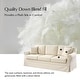 preview thumbnail 13 of 15, Ignacia 88"W Farmhouse Linen Down Blend Fill Sofa with Removable Slipcover and Solid Wood Legs by HULALA HOME