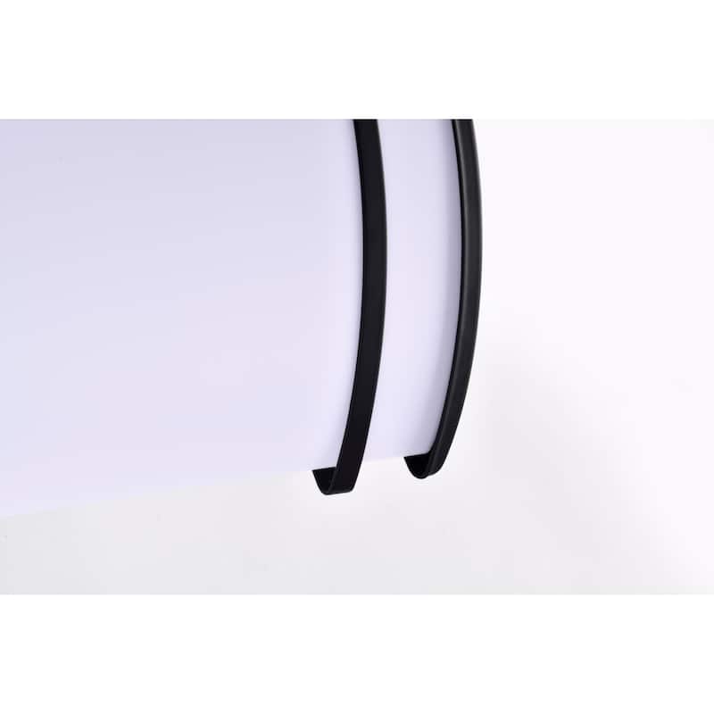 Glamour LED 25 inch Linear Flush Mount Fixture Black Finish CCT Selectable 3K/4K/5K - Matte Black