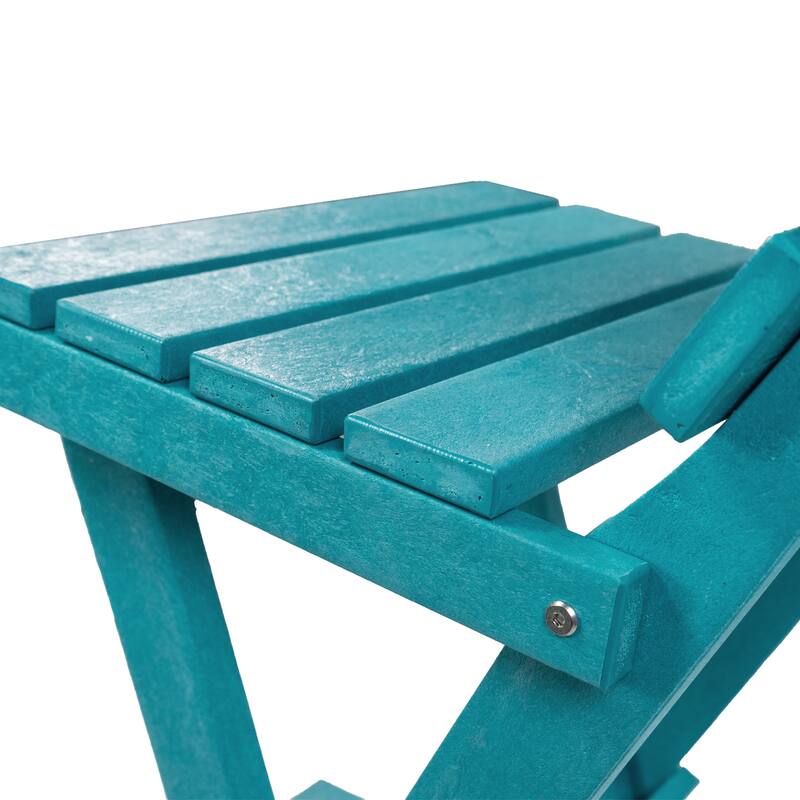 Key West Fully Assembled All-Weather Recycled HDPE Outdoor Folding Bar Stool