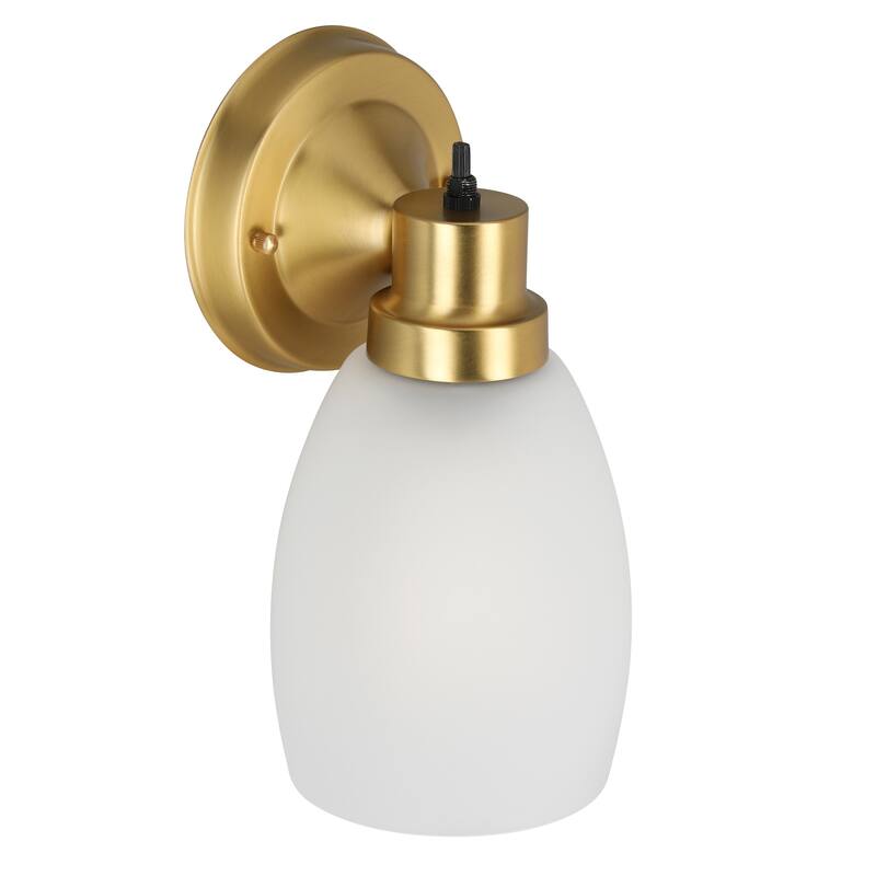 Lydia Transitional 1-Light Indoor Dimmable Wall Light - Satin Gold