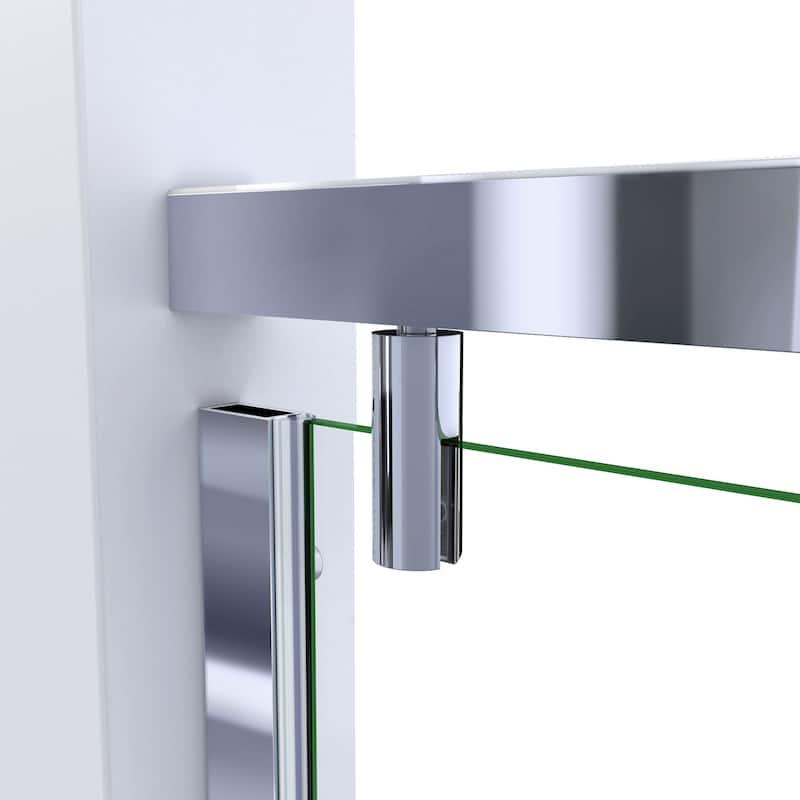 DreamLine Butterfly 34-35 1/2 in. W x 74 in. H Semi-Frameless Sliding Bi-Fold Shower Door
